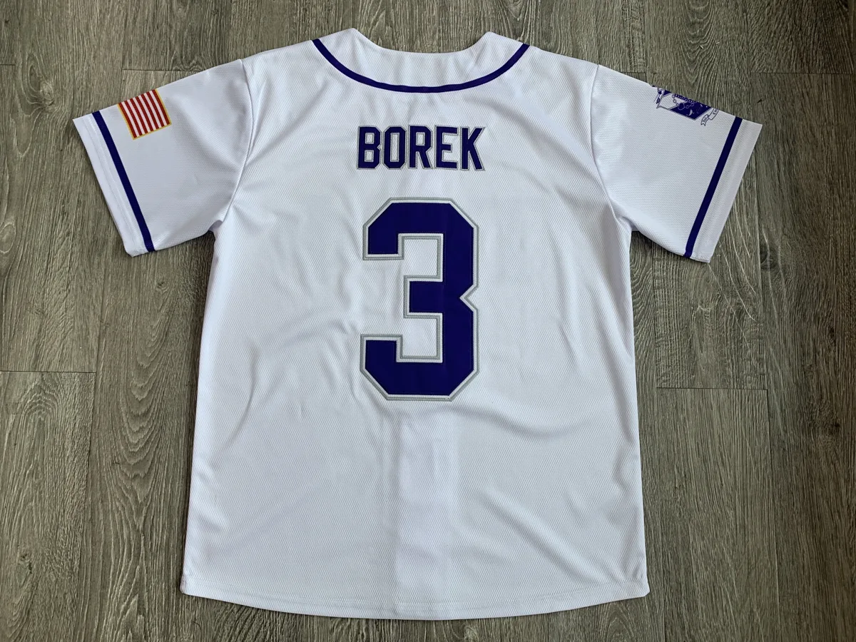 Baseball Jersey – White with Navy Trim - custom sportswear manufacturer Glory Ground Apparel