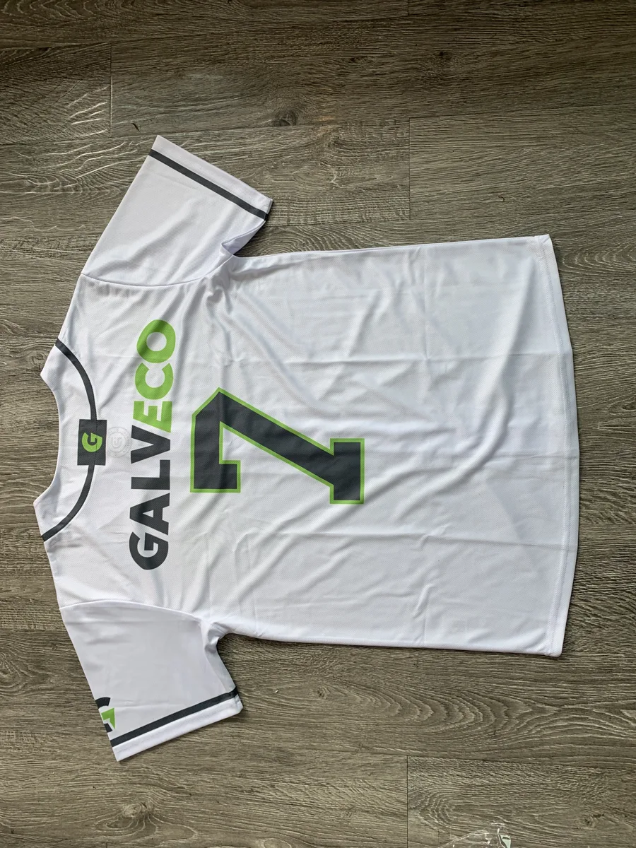 Baseball Jersey – White Script Front - custom sportswear manufacturer Glory Ground Apparel