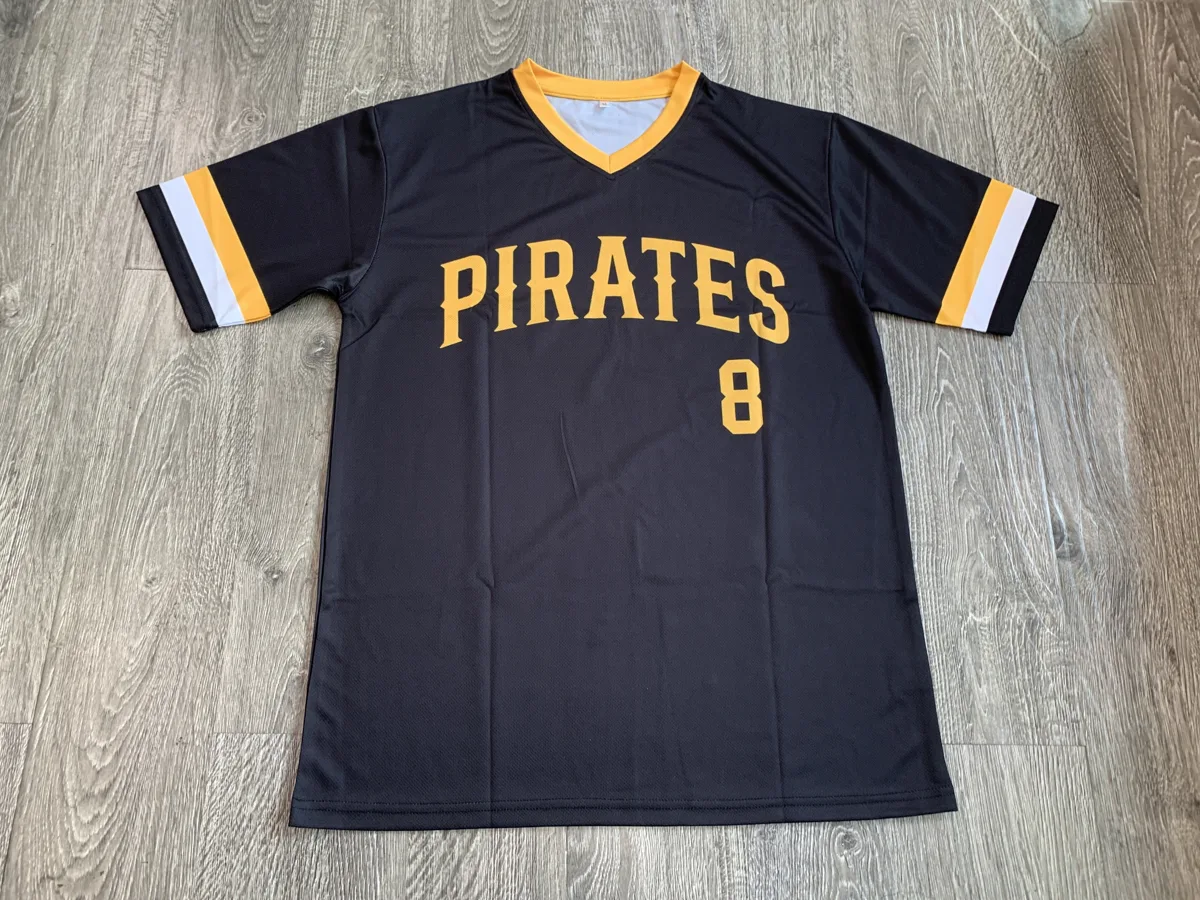 Sublimated Baseball Jersey – Black & Gold V-Neck - custom sportswear manufacturer Glory Ground Apparel