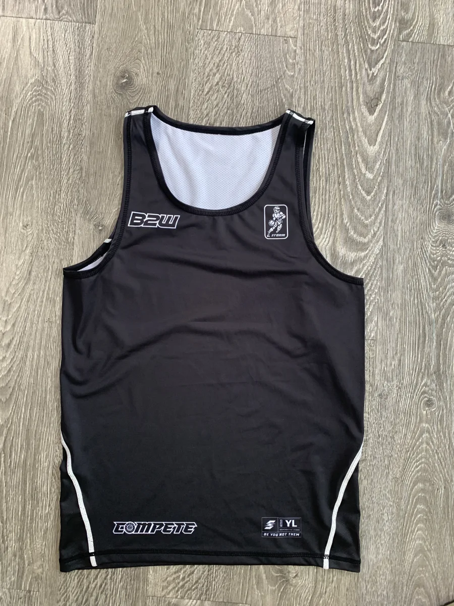 Sublimated Basketball Singlet – Black - custom sportswear manufacturer Glory Ground Apparel