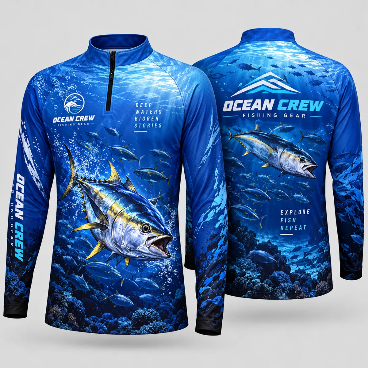Quarter-Zip Long Sleeve Fishing Shirt