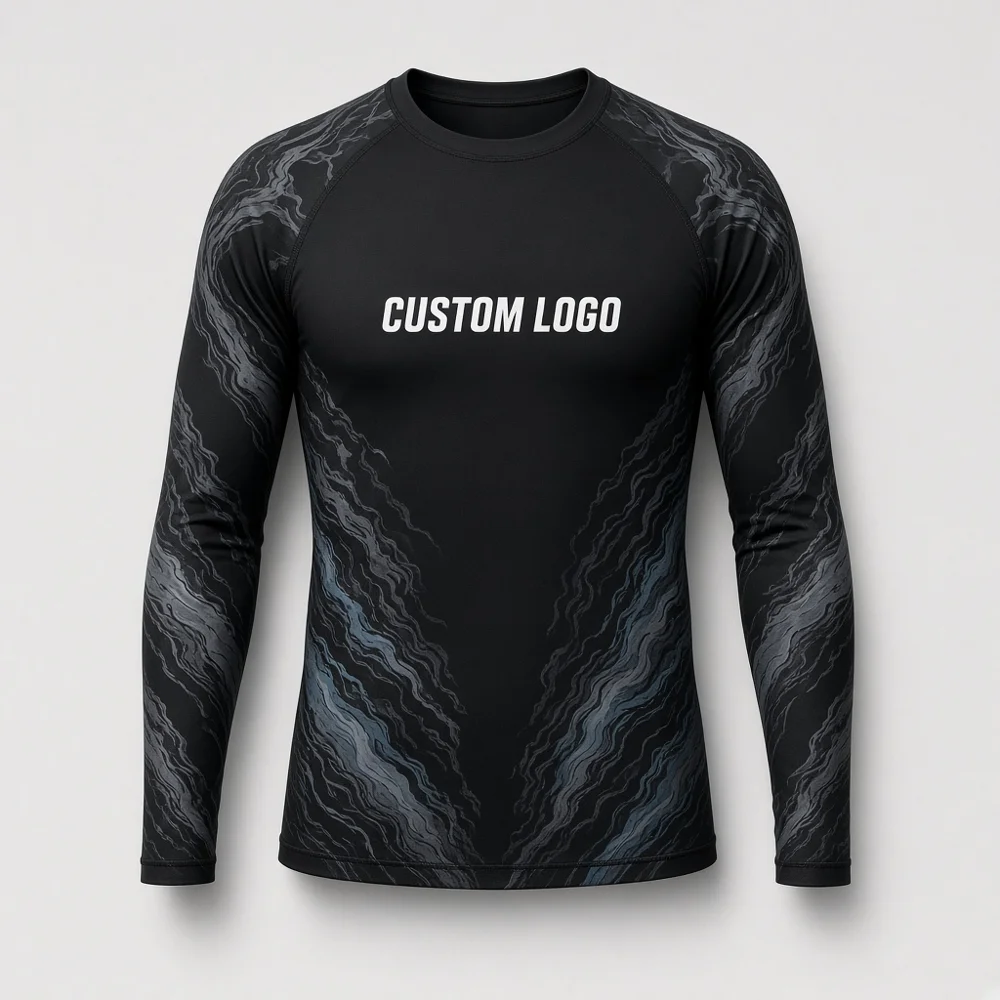 Custom sublimated rash guard