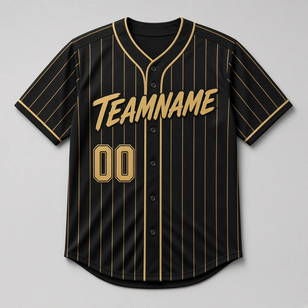 Custom pinstripe baseball jersey