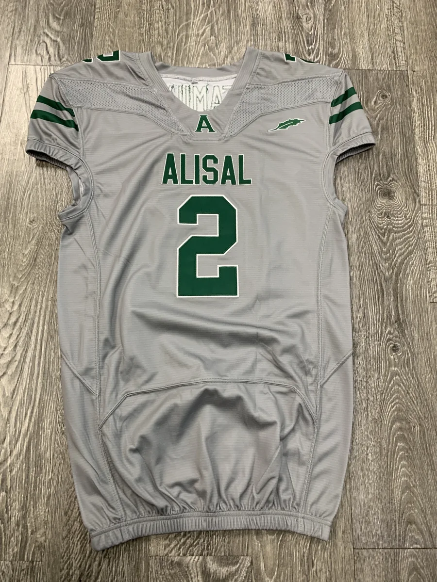 American Football Jersey – Grey & Green - custom sportswear manufacturer Glory Ground Apparel