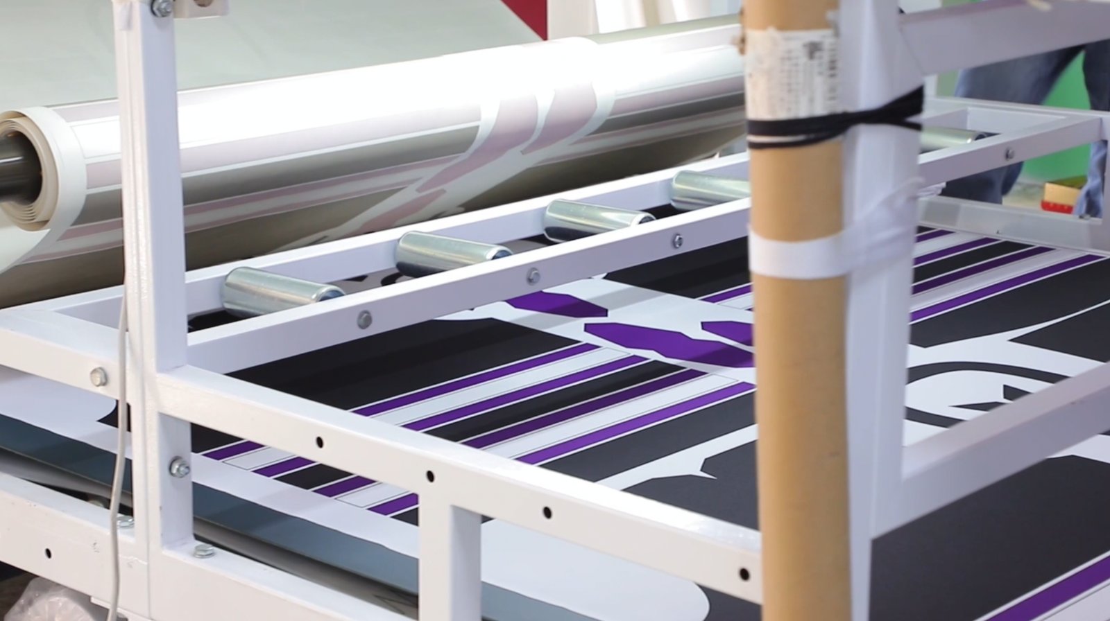 Sublimation transfer paper printed with custom 7v7 jersey patterns