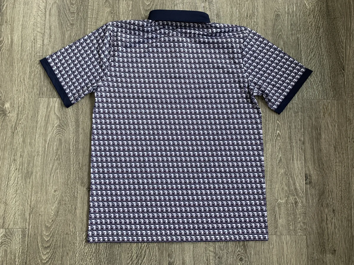 Golf Polo – Houndstooth - custom sportswear manufacturer Glory Ground Apparel