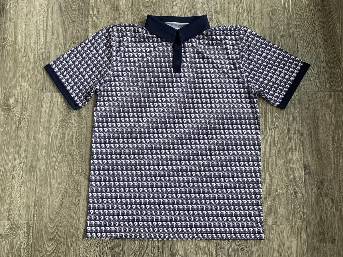 Golf Polo – Houndstooth - custom sportswear manufacturer Glory Ground Apparel
