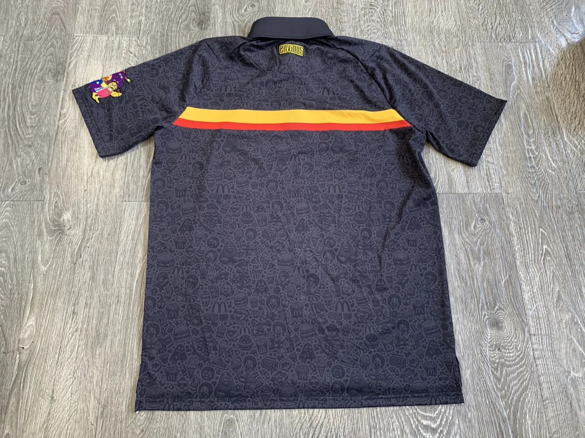 Golf Polo – Navy with Chest Stripe - custom sportswear manufacturer Glory Ground Apparel