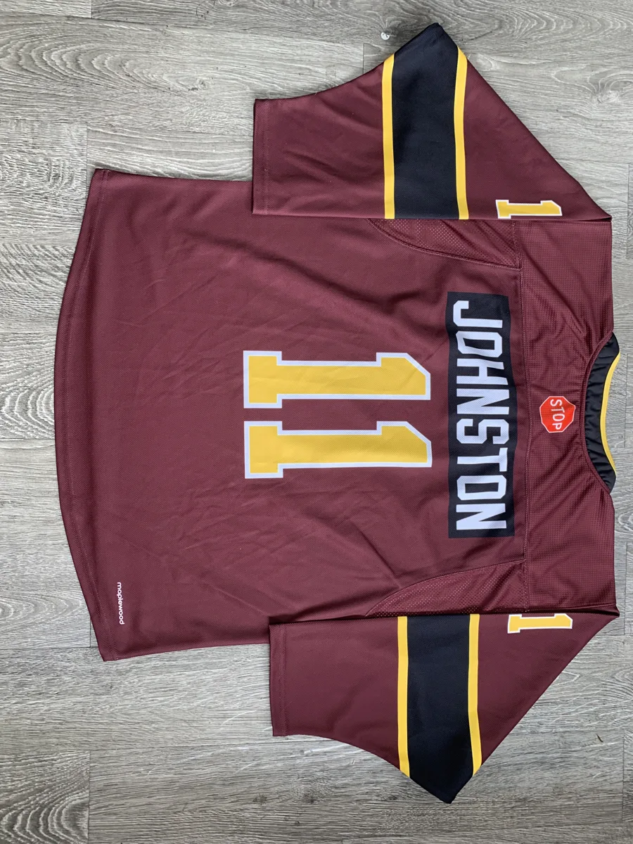 Hockey Jersey – Maroon Shoulder Yoke - custom sportswear manufacturer Glory Ground Apparel