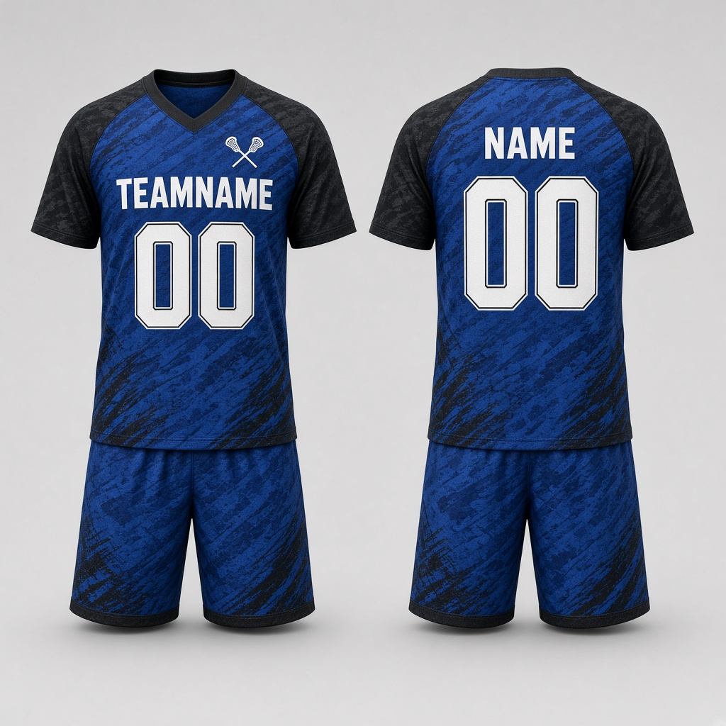 Men's Lacrosse Shooter Shirt & Shorts Set – Royal & Black