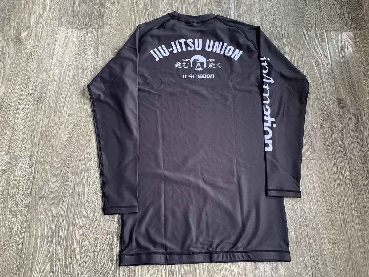 Long Sleeve Rash Guard – Black Tonal - custom sportswear manufacturer Glory Ground Apparel