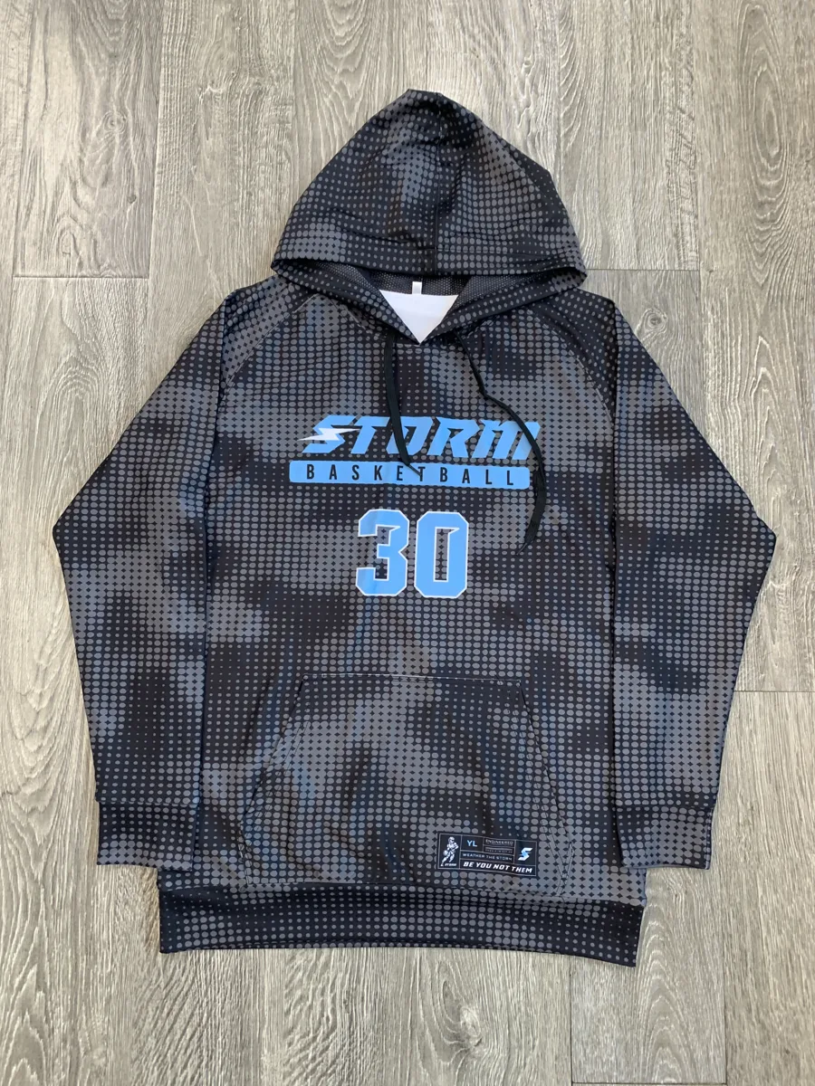 Sublimated Camo Hoodie – Grey - custom sportswear manufacturer Glory Ground Apparel